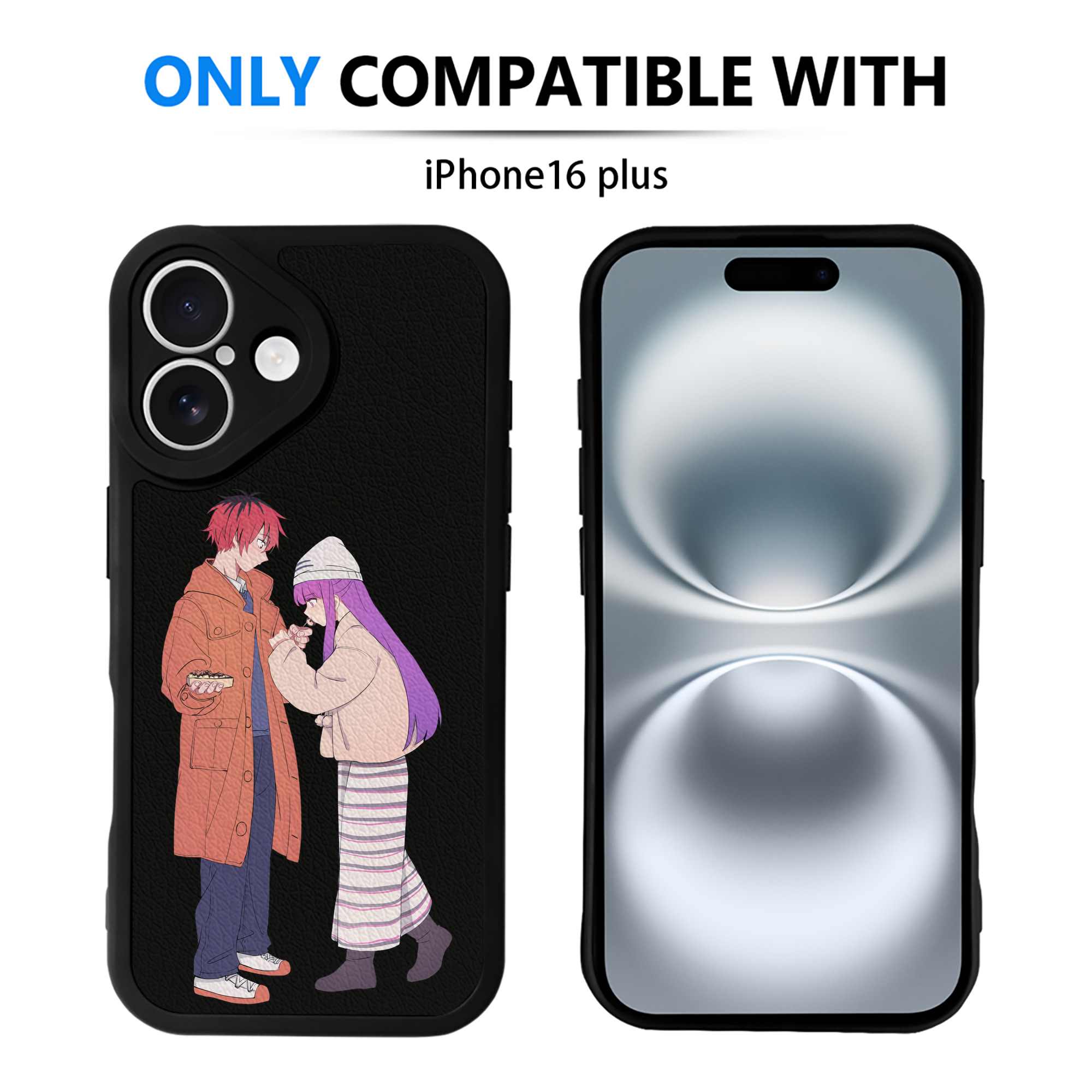 （画像用） 葬送のフリーレン Frieren 【iPhone 16シリーズ対応】シリコンスマホケース（レザー調） 材質：シリコン